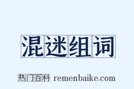 混迷组词是什么意思的图片